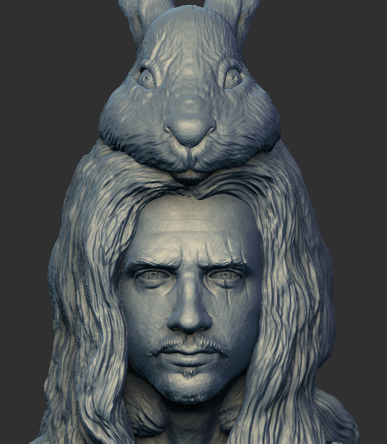 3D 3D Modelling adventurer art Character design  rabbit Zbrush