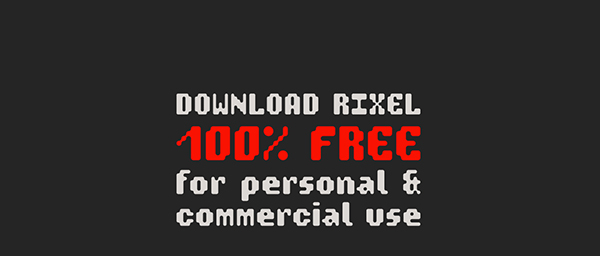 RIXEL | Free Font