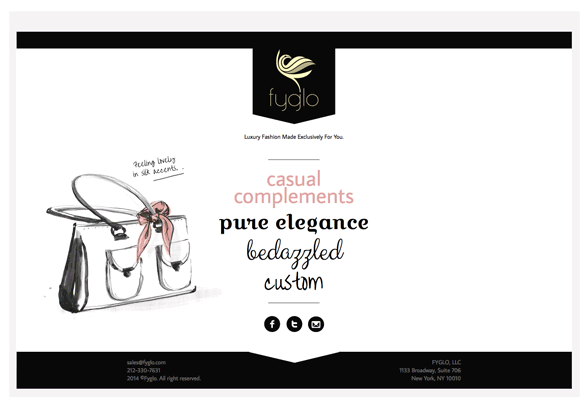 brand Luxury Fashion luxury landing page Website