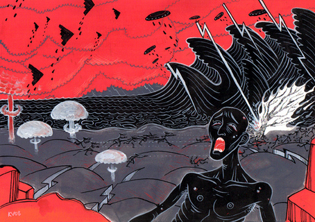 sea comics apocalypse editorial Melancholy  elegant  drawing