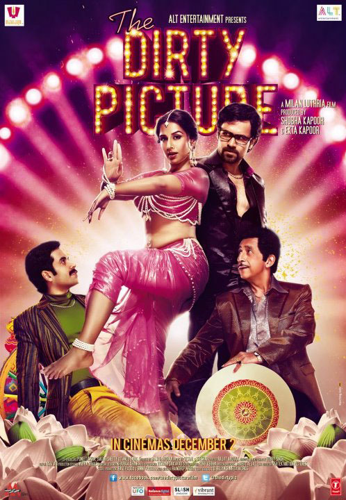 emraan hashmi Vidya Balan the dirty picture dirty Bollywood indian Cinema movieposter film poster hindi bold sexy kitsch hindimovie masala