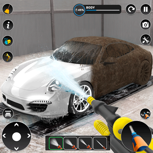 screenshot UI/UX design car wash game 3d Games gameart арт concept