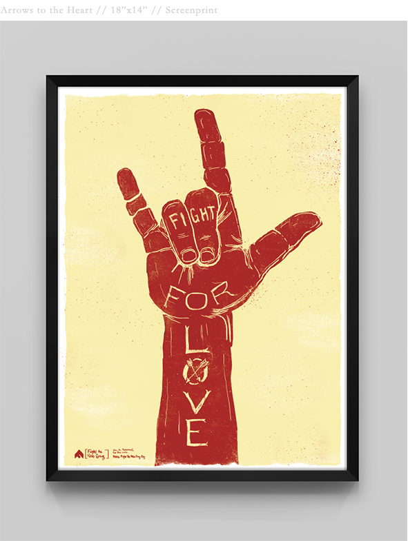 screenprint poster typeography Love vintage Retro t-shirt tee Hipster apparel