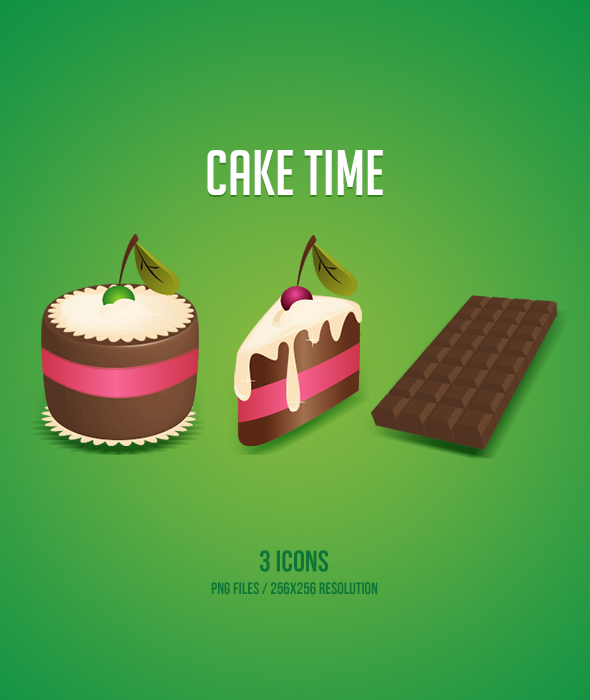 Icon dock icon cake  sweet cherry yummy chocolate