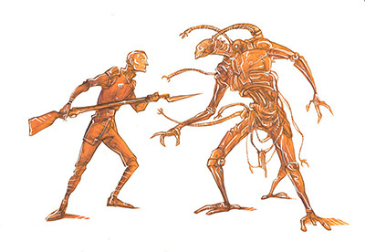 ILLUSTRATION  illustrations ilustracja ILUSTRACJE concept concepts Scifi horror fantasy