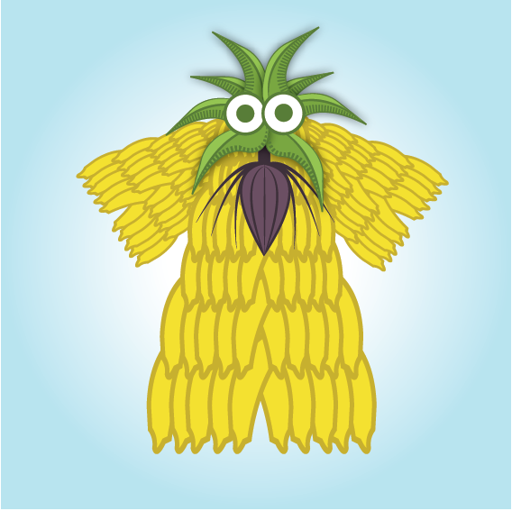aliens banana Republic Fruit logoraman