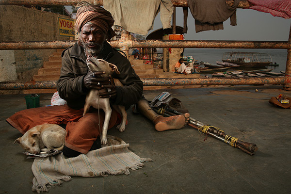 India  portraits strobist artificial light varanasi Portrature Kevin Goss-Ross ganges donkey goat Hindu