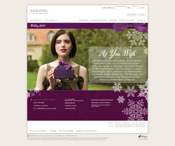 product line 2008 Holiday Catalogue