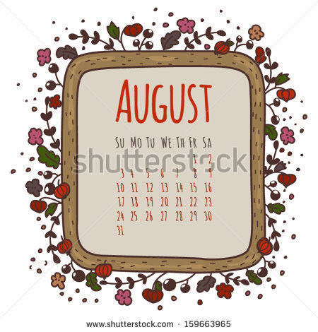 month illustrated calendar vector Shutterstock