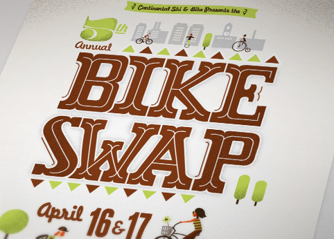 Bicycle Bike Bike Swap characters duluth minnesota Cycling Boie lettering