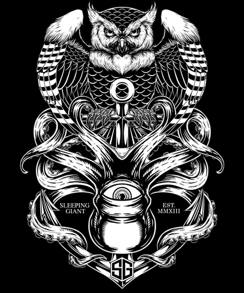 sleepinggiantindustries owl illuminati Clothing