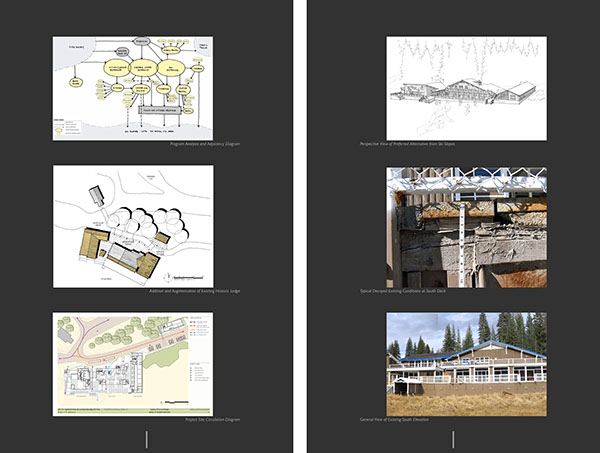 portfolio Historic Preservation Hospitality sketches Thesis Project beergarden charcoal drawings