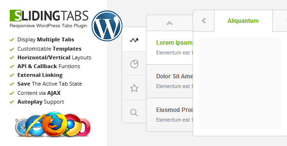 liding tab flashblue wordpress jquery plugin horizontal vertical external link api Icon nested