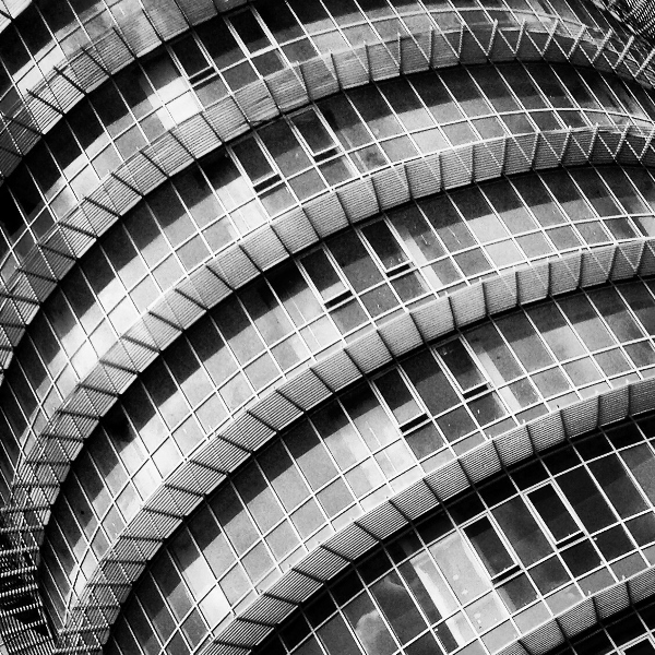 grid lines buildings structure fine art black and white