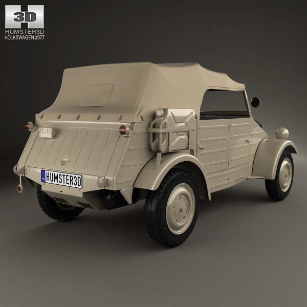 VW volkswagen kubelwagen Military War 3D 3D model 3d modeling Render vray 3ds max car Vehicle