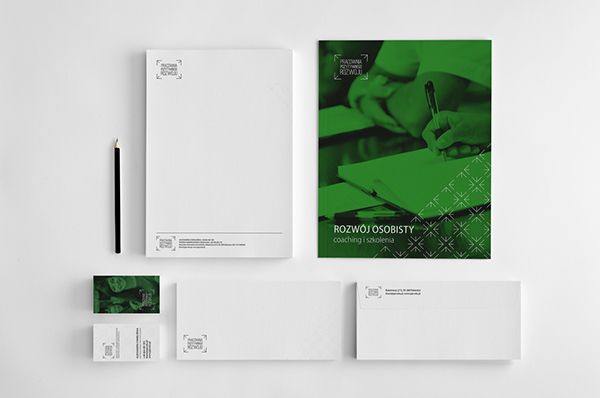 business card letterpress brochure logo coaching rozwój   szkolenia wizytówka broszura papier firmowy
