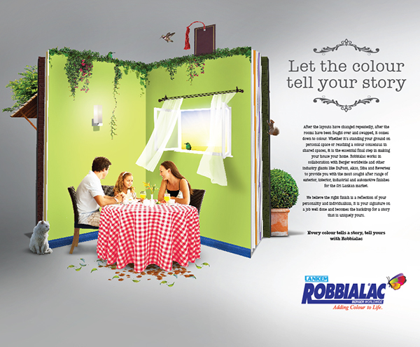 paint colour color Robbialac story storytelling   storybook book memories lankem