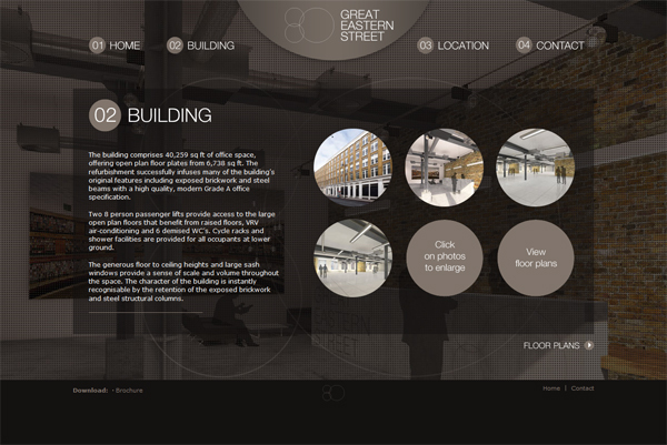 London  office  street great  eastern  realty Web  design commercial  space england lease