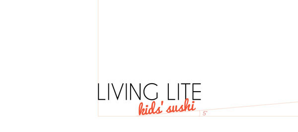 Living Lite kid's Sushi origami  Obesity healthy FIT lifestyle family restaurant dining Eating  Food  japanese package design 