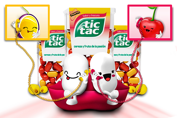 Tic Tac storyboard ads cereza fruta de la pasión cherry passion