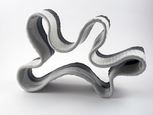 Adobe Portfolio sculpture ceramics  clay metallic Hand Building