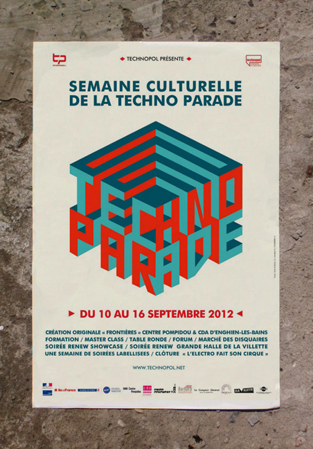 hi.goszi gosia stolinska STUDIOBURO technoparade Paris poster logo flyer