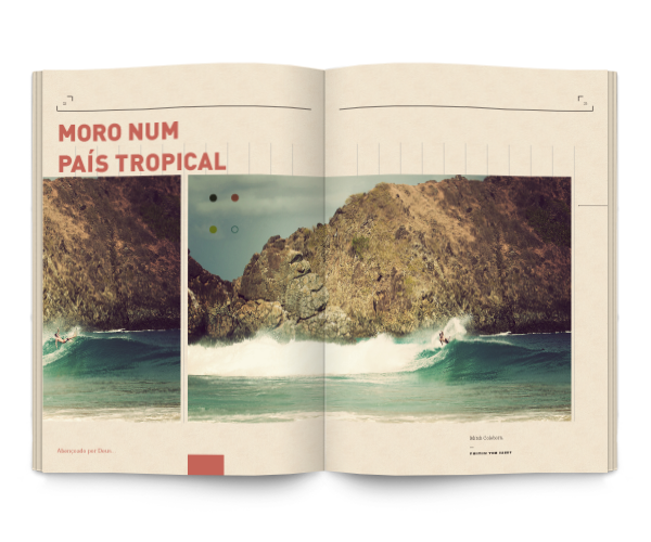 Brazil noa emberson rio surfing magazine Layout grid modern Travel