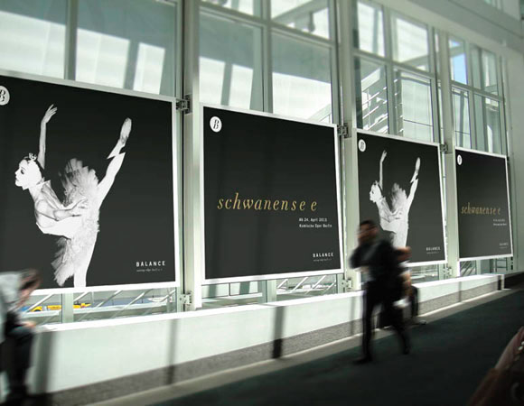 dance ensemble ballet logo campaign
