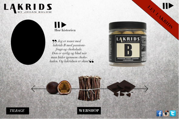 lakrids campaign Webdesign design