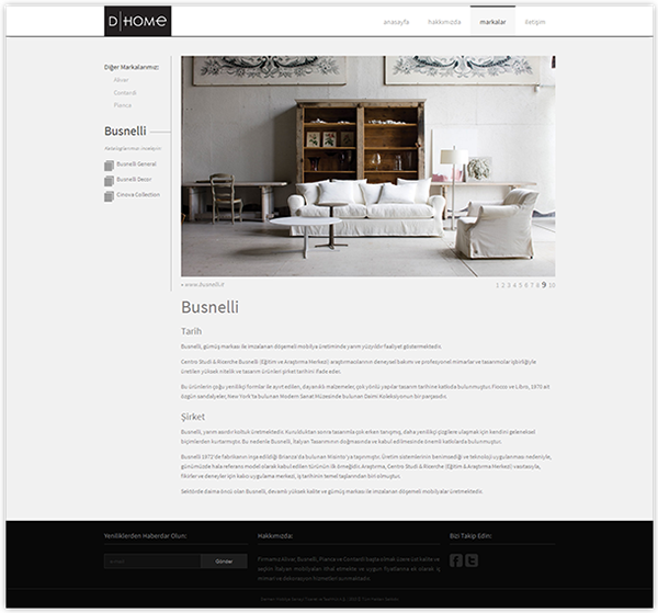 furniture black design clean Website