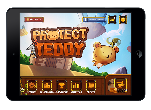 iOS Game apple icons teddy bear protect teddy medieval grass wood ios icons user interface