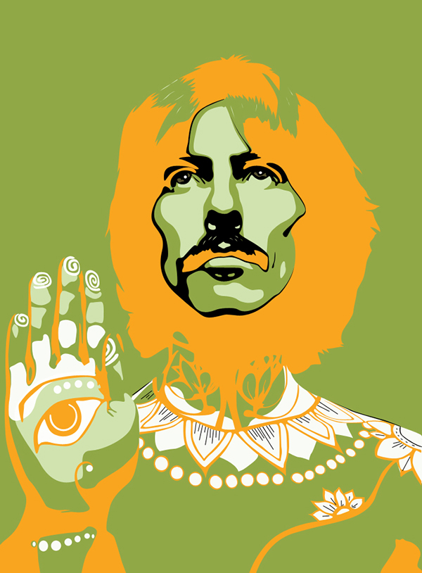 Beatles vector vexel Richard Avedon psychedelic