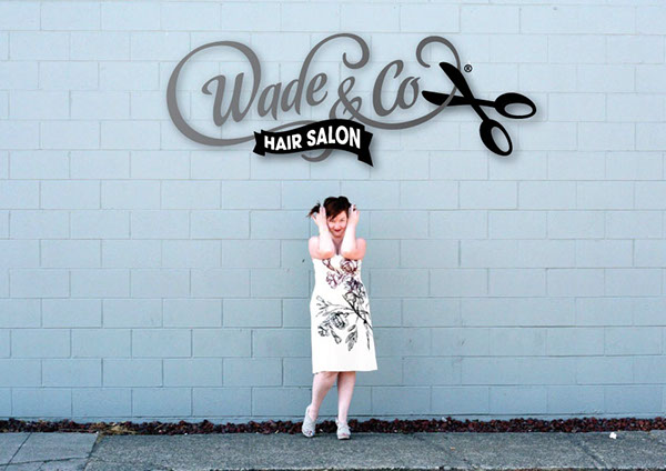 Wade Co Hair Salon Logo Presentaion On Behance