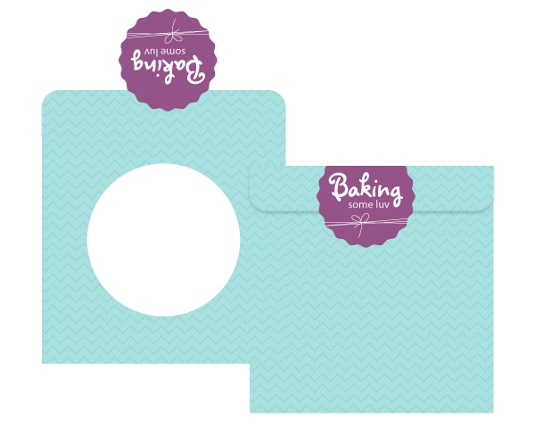 baking Website pink purple cookies striped whimsical buttons labels stickers Business Cards logo vintage Sweets