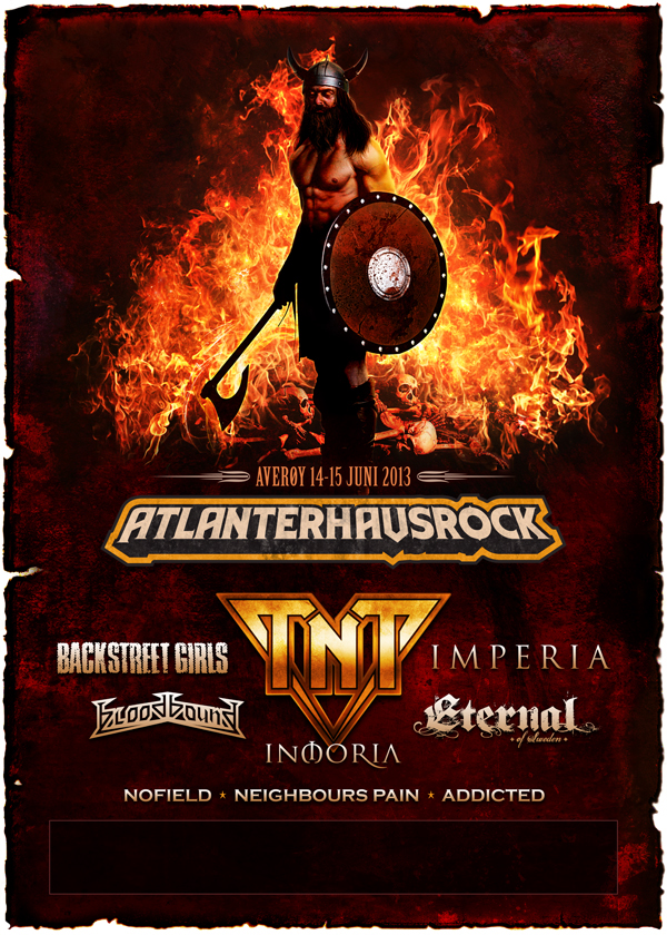 Atlanterhavsrock Poster Design Flyer Design Logo Design Heavy Metal Festival