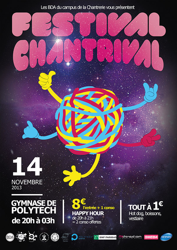 poster cup flyer festival planet Association Chantrival