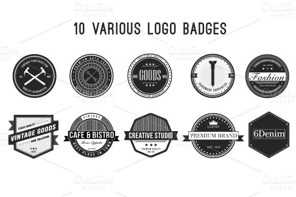 Deal dealjumbo download bundle logo badge insignia vector Illustrator photoshop templates vintage Retro fonts Hipster