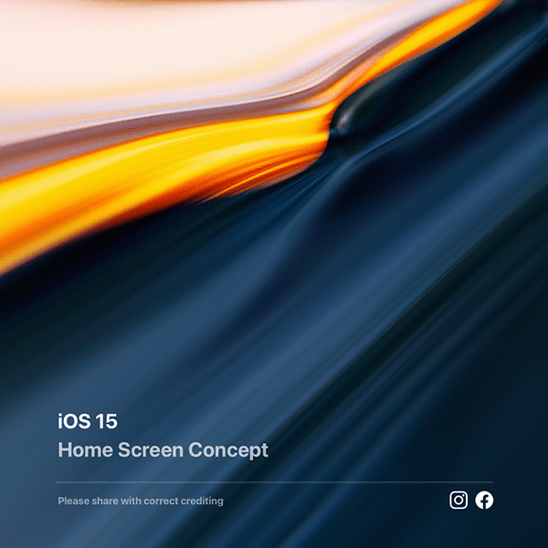 iOS 15 - Home Screen Concept