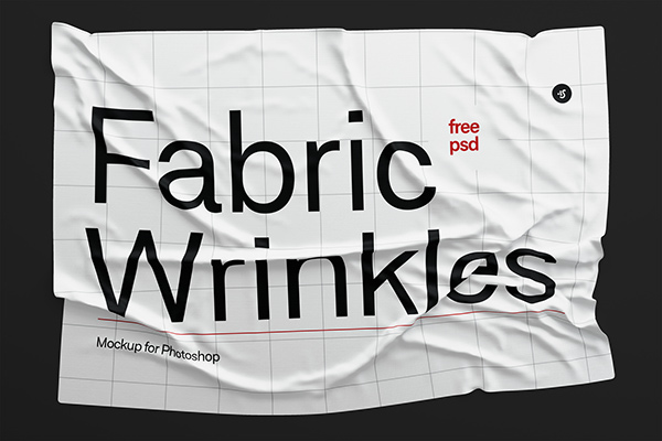 Fabric Wrinkles Mockup