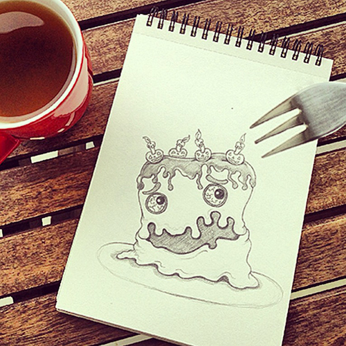 sketch sketchbook monster creature art demon Character scribbles