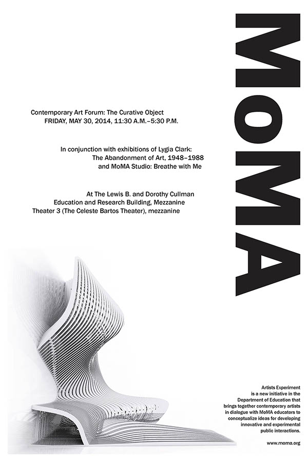 Mudret kobber holdall MoMA Lecture Promotional Poster on Behance