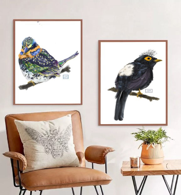 animals art artist bird birds Digital Art  digital illustration digital painting Drawing  fundraising