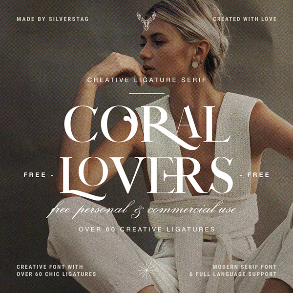 Coral Lovers - Free Modern Ligature Serif