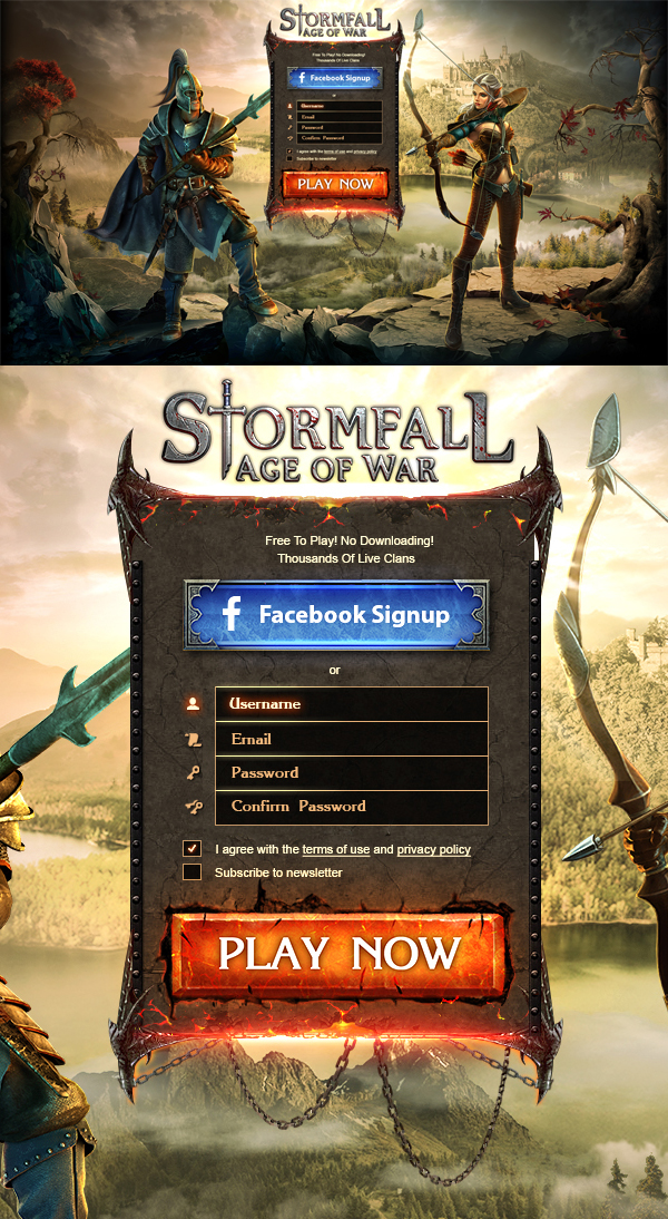 strategy Game of Thrones game fantasy site Stormfall