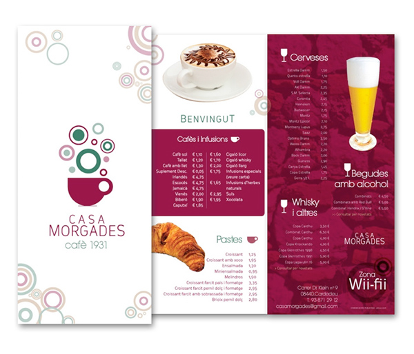 Casa Morgades brand logo Logotype spain  catalunya cardedeu Coffee  marca stationary graphic uc españa