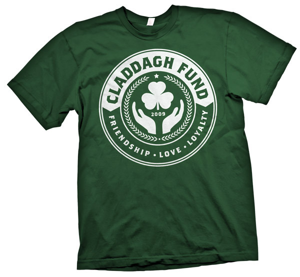 claddagh fund dropkick murphys band merch Tshirt Design Screenprinting St Patricks Day dkm ken casey mcgreevys boston Celtic shamrock