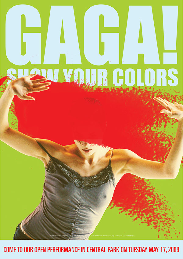 brand identity color Dance Group Show gaga splash of color student brand print