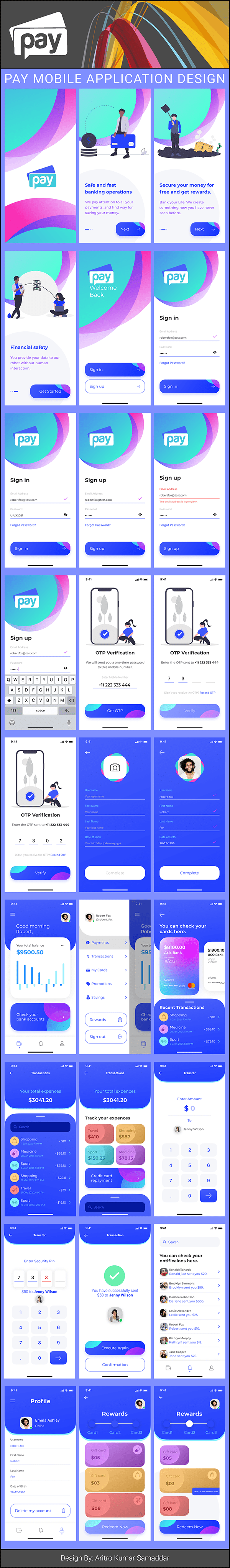 PAY MOBILE APPLICATION DESIGN