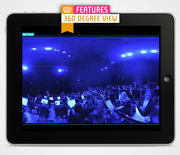 interface design classical music iPad App concert app 360 video orchestra timeline digital platform Fink music NINJA TUNE