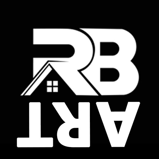 rb art logo Rb art logo design Rb name logo